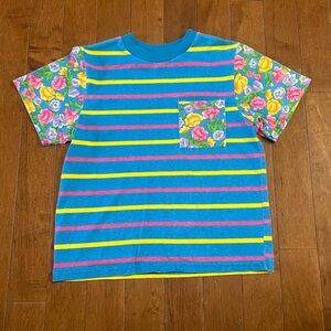 Vintage Classics by Youngland Tee Youth Size L (10/12) Bright Colors